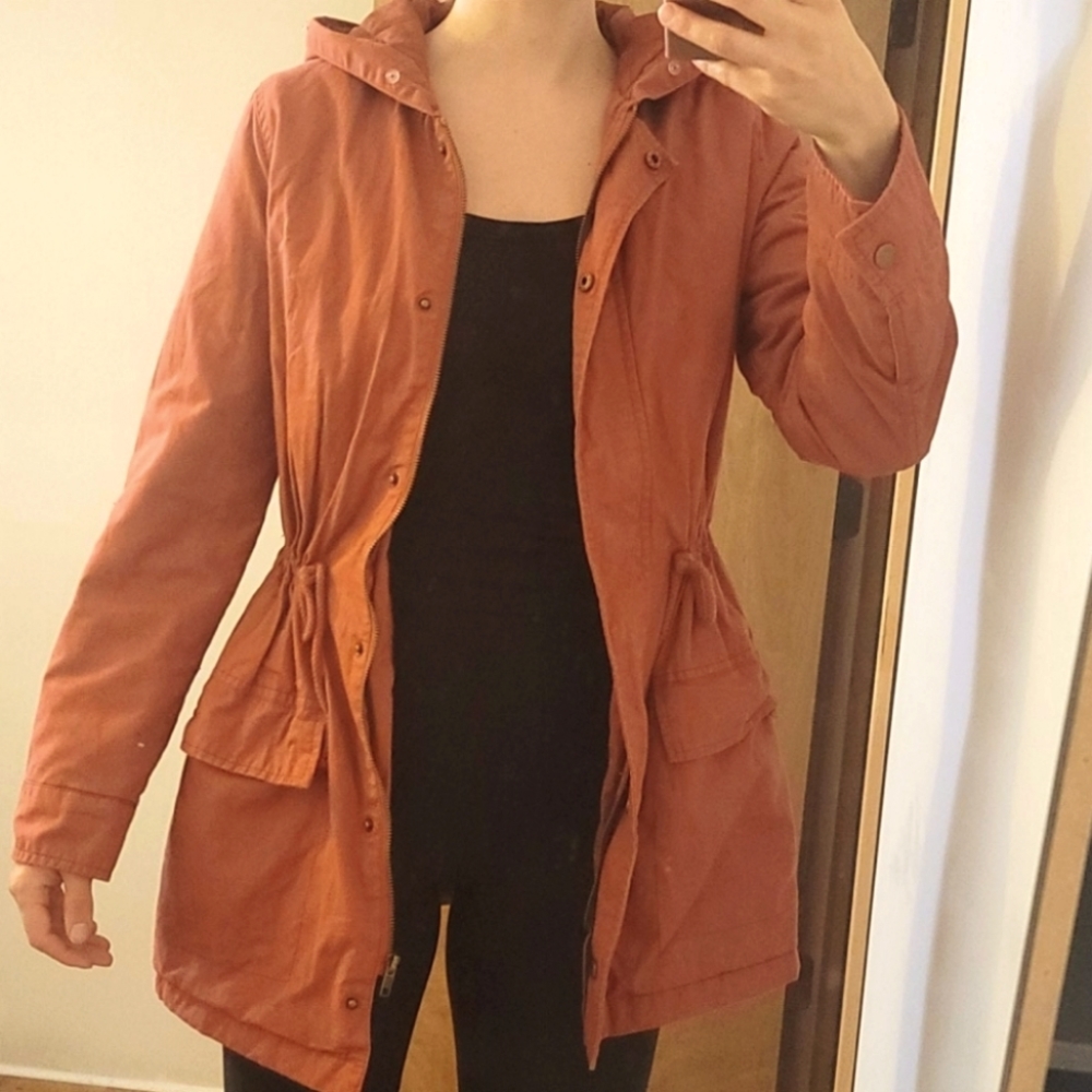 Pinkish red Forever 21 utility jacket. Size Medium